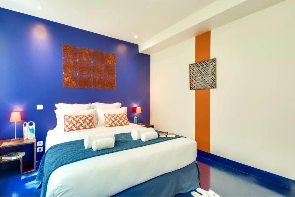 Ferienwohnung Modern & Colourful 3Bd For 9 Guests In Le Marais! Paris Exterior foto